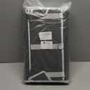 2 Packs 5-Tier Over the Door Organizer with 10 Side Mesh Pockets, 48 lbs Load Capacity, 3 Hooks Design, Hanging Storage Organizer with Clear Windows for Bathroom, Bedroom, Nursery, Kitchen-Grey