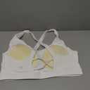 RUNNING GIRL Sports Bra for Women, Molded Cup High Impact Sports Bras for Women with Sewn in Pads (White, XXL)
