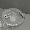 IBWell Metal Wire Woven Fruit Storage Bowl Basket for Kitchen, Large Black Mesh Fruit Stand, for Apple, Pineapple, Banana, Orange, Lemon, Pear, Strawberry, Watermelon (White, Small)