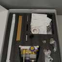 BWE 16 Inch Square Bathroom Luxury Rain Mixer Shower Combo Set Shower Kit Wall Mounted Rainfall Shower Head System Brushed Nickel Shower Faucet Rough-in Valve Body and Trim Included