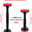 2-Pack Cabinet Jacks for Installing Cabinets - Adjustable Support Pole 7.1-17.3 Inches, 440 LB Capacity Nylon Cabinet Jack Support Pole with Anti-Slip Pads for Undermount Sink & Upper Cabinets