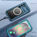Lanhiem Magnetic for Samsung Galaxy S26+ Plus Case, IP68 Waterproof Dustproof Case, [Compatible with Magsafe] [Built-in Screen Protector] Full Body Heavy Duty Rugged Phone Cover 6.7 inch, Blue