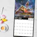2 x 2026 Calendar, 2026 Wall Calendar, Space Wall Calendar 2026. Jan. 2026 - Dec. 2026, 12" x 24" (Open), 12-Month Calendar with Large Blocks, Thick Paper, Hanging Holes, Ample Writing Space