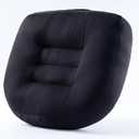 Office Chair Cushions for Back and Butt, Ergonomic Chair/Seat Cushion for Long Sitting, Sitting Pillow for Automobile, Wheelchair, Computer, Office Chair Hip Support Black, 17x17 inches