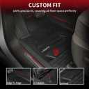 LASFIT Front Floor Mats 2019-2026 for Chevrolet Silverado/GMC Sierra 1500, Crew Cab/Double Cab, 2020-2026 Chevy Silverado/GMC Sierra 2500HD 3500HD, All Weather TPE Floor Liners, 1st Row Only
