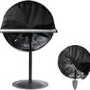 Bitubi Industrial Fan Cover, Waterproof Outdoor Covers, Compatible for 30 Inch Wall Mount and Pedestal Fans, Heavy Duty 600D Oxford Dustproof Cover, Black