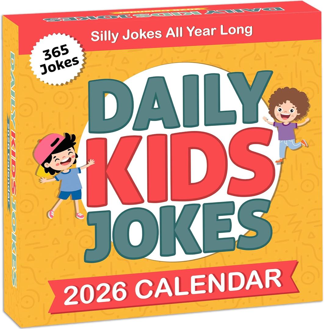 3 x 2026 Daily Kids Joke Calendar | Fun Lunchbox Notes For Kids, Tear Off Pages with Daily Puns & Jokes for Children, Lined Backside for Personal Notes, Great Way To Add a Touch of Humor To Your Child's Routine