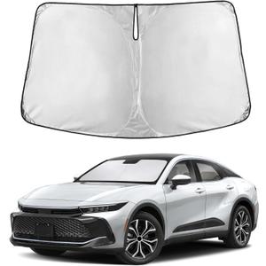 EcoNour Windshield Sunshade Compatible for Toyota Crown 2023-2024 2025 2026, Sun Visor for Front Windshield & Window Sun Shade Cover, UV Heat Blocker & Protector, Car Accessories