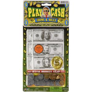 Ja-Ru Play Cash Coins & Bill 6 Pack