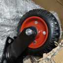 6 Inch Outdoor Heavy Duty Casters Wheels Set of 4, Sturdy Large Rubber Casters with Brake 1800 LBS, Industrial Grade Plate Swivel Castors with Knobby Tread for Dollies, Cart, Machine