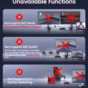 4K HDMI Splitter 1 in 2 Out with Power Adapter and 4Ft Hdmi 2.0 CableMirror 1 Source Screen to 2 Display Devices-Not for Extended Display, 1x2 HDMI Splitter Compatible with PS4, HDTV, Monitor