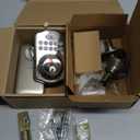 Veise Fingerprint Door Lock with 2 Lever Handles - Keyless Entry Door Lock, Electronic Keypad Deadbolt, Digital Smart Code & Front Handle Sets, Auto-Locking, Easy Installation, Satin Nickel