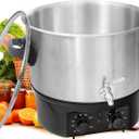 16QT Electric Water Bath Canner with Drain Tap Digital Control Adjustable Time and Temperature for Precise Canning,Cooking and Heating ball electric water bath canner electric pressure canner