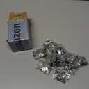 40 Pcs Mirror Screw Cover Cap 0.63"/16mm Diameter Black 304 Metal Decorative Screws with Cap and Gasket for Fasteners, Sign/Advertising Hardware, Construction, Tea Tables, Wardrobes Glass Furniture