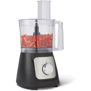 Amazon Basics Food Processor and Vegetable Chopper with 10 Cup Bowl, 2-Speed, 500 Watt Motor, Pulse Function, Dishwasher Safe Parts, Black