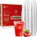 Munfix 500 Pack 7 Oz Clear Plastic Cups, Disposable Drinking Cups, Plastic Party Cups, Transparent Plastic Cups Bulk for Birthday Parties, Picnics, Ceremonies, and All Events