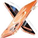 JUESHITUO Magnetic Slim Fit Case for iPhone 17 Pro(6.3"), Ultra Thin Matte Anti-Scratch Hard PC Cover(1X Screen Protector), OriginFit Case iPhone 17 Pro Compatible with MagSafe, Clear