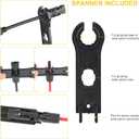 2 Pairs Solar Connectors Y Branch 20A Cable Parallel Adapter Cable Wire Plug Tool Kit for Solar Panel(M/FF+F/MM)