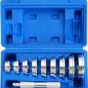 Bearing Race and Seal Bushing Driver Install Set | 10PCS Aluminum Bearing Race Installer, Seal Installation Tool, Bearing Install Tool, Axle Seal Installer