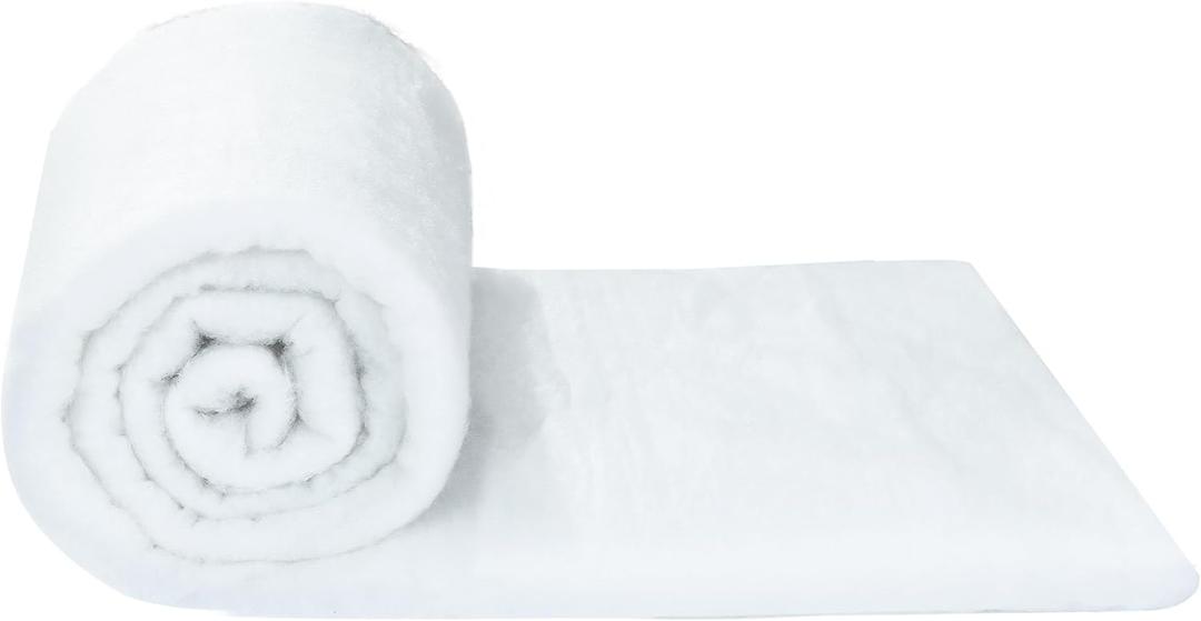 HOMBYS 200 GSM Upholstery Batting Medium Thick, Quilt Batting by The Roll, Dacron Upholstery for Keeping Your Cushion Fluffy-48 in * 5 Yards
