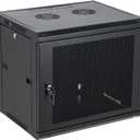 9U Wall Mount Server Cabinet Network Rack Vented Enclosure Locking Door