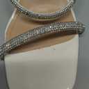 Womens's Clear Heels Rhinestone Straps Stiletto Kitten Heeled Sparkly Strappy Sandals 6