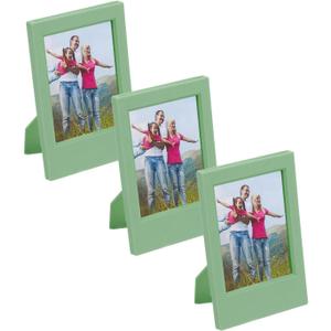 uxcell 3 Pcs Mini Picture Frames 2.4 x 3.5 Inch Rectangle Photo Frame, Avocado Green