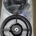 52 inch Flush Mount Ceiling Fan with Light Pull Chain, 5 Reversible Blades, Farmhouse Low Profile Crystal Lighting Ceiling Fan Chandelier for Bedroom Living Room