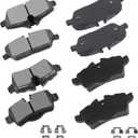 cciyu D1308 D1309 Front Rear Ceramic Brake Pads Kits 8pcs fit For 2007-2016 For Mini Cooper