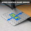 Aluminum Threshold Ramps for Doorways, 31" L x 25.4" W, Wider Platform Anti-Slip Portable Ramps for Wheelchairs, Door Threshold Ramp for Wheelchair, Scooter, Strollers, Cart, Walkers, Pets