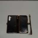 CaseMe Compatible with Samsung Galaxy Z Fold 7 Wallet Case, Magnetic Flip Zipper Pocket Kickstand Cover Premium Durable Leather Case with Card Holder Lanyard Strap Wristle (Black, Z Fold 7)