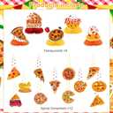 Pizza Party Decorations Pizza Game Birthday Party Decor Supplies Includes Happy Birthday Banner Military Hanging Swirls Camoflage Honeycomb Centerpiece