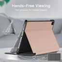 JETech Case for Samsung Galaxy Tab S6 Lite 10.4-Inch 2024/2022/2020 with S Pen Holder, Slim Folio Stand Protective Tablet Cover, Multi-Angle Viewing (Rose Gold)