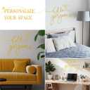 Hicarer Hello Gorgeous Metal Wall Art Decor Minimalist Decoration Metal Hello Gorgeous Decorative Sign for Living Room Office Bedroom Hotel Home Wall Decoration (Gold, Classic Style)