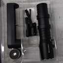 TOUGHSOUL Mlok Picatinny Tactical Flashlight 1250 Lumens, Rechargeable Flashlight with Remote Pressure Switch LED Light with Rechargeable Batteries and Charger Included (Mlok Mounted)