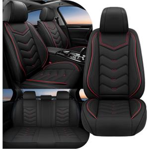 Car Seat Covers Fit for Ford F-150/F-250/F-350 2009-2026, Stylish Sport Seat Cover, Waterproof Wear-Resistant Premium Car Seat CoverFord F-150 2025 Seat Covers (Full Set/Black)