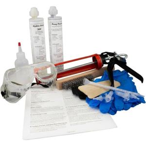 Water Pipe & Foundation Leak Repair Kit, Expanding Waterproof Sealant Foam for Pipe Penetrations Up to 1" Diameter, Basement Waterproofing & Concrete Wall Waterline Leak Sealer, No-Drill DIY Solution