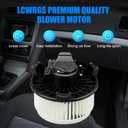 Front AC Blower Motor with Fan Fits for Toyota Tacoma 2005 2006 2007 2008 2009 2010 2011 2012 2013 2014 2015 HVAC Heater Blower Motor 700188, 87103-04043, 87103-04044