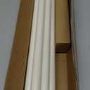 Heavy Duty Curtain Rods for Windows 66 to 120 Inches, 1 Inch White Curtain Rods for Bedroom, Living Room, Patio, Kitchen, Farmhouse, Adjustable Curtain Rods with Diamond Finials (White,66-120)