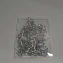 50 Pieces Hanger Connector Hooks Metal Hanger Extender Hooks Stable Clothes Connector for Different Clothes Hangers, 8.7 mm/0.34 Inch Hole Diameter, Silver