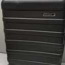 Cabin Max Anode 44L 55x40x20cm (22x16x8inch) Carry On Hand Luggage Suitcase - Lightweight, Hard Shell, 4 Wheels, 3 Digit Combination Lock (Black)