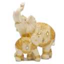 Wisifayardin Mother Son Elephant Decor - Elephant Statues and Figurines - Elephant Gifts for Women - Morden Elephant Home Decor - Bookshelf Table Living Room - 4.7" L x 6.3" H