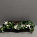 All Season Candle Holder Centerpiece for Table with Artificial Blueberry,White Hydrangea and Eucalyptus Leaf for Table Centerpiece Decor, Dining Room, Party Home Decor