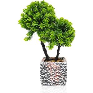 Small Fake Plants with Marble Planter, Fake Potted Plants Artificial Decor for Coffee Table Desk Shelf, 11.81" Faux Plants Indoor for Living Room Bathroom Bedroom Entryway Office