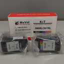 MxVOL 260XL 261XL Replacement for Canon Ink 260 and 261 Ink Cartridges PG260 XL CL261 XL for Canon Pixma TS6420a TS6420 TS6400 TR7020a TR7020 TR7000 TS5300 TS5320 Printer Ink Cartridge (1 Black,1 Color)