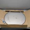 AJinTeby 22" Round Stainless Steel Fire Burner Pit Cover Fits 19" Round Drop-in Fire Pit Pan, Round Flat Fire Pit Pan