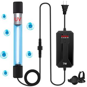 Aquarium Clean Light7W&9W&11W&13W Algae Bloom Clean Light for Fish Tank,Submersible Light with Timer,Aquarium Water Clean Green Clear Waterproof Clean Lamp for Pond,Swimming Pool