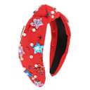 Jaciya 4th of July Headband for Women Girls Red White and Blue Star Patriotic Hairband Independence Day Head Band