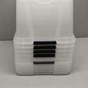 IRIS USA 32 Qt Stackable Plastic Storage Bins with Lids, 6 Pack - BPA-Free, Made in USA - See-Through Organizing Solution, Latches, Durable Nestable Containers, Secure Pull Handle - Clear