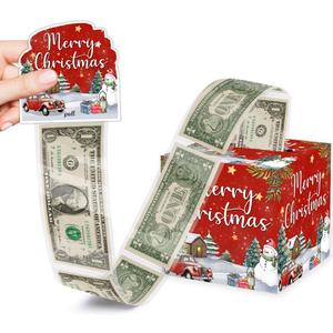 for Women Men, Christmas Surprise Money Box Cash Gift Pull, Red Decorations Surprise Christmas Box Gifts, Cash Gift Pull Surprise Money Box, Party Decor Supplies